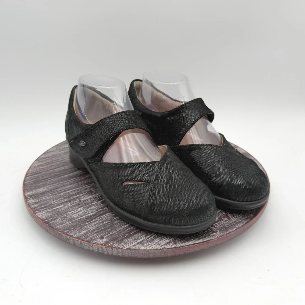 Finn Comfort Shoes Womens Size 5 Aquila Mary Jane Wedge Hook & Loop Leather